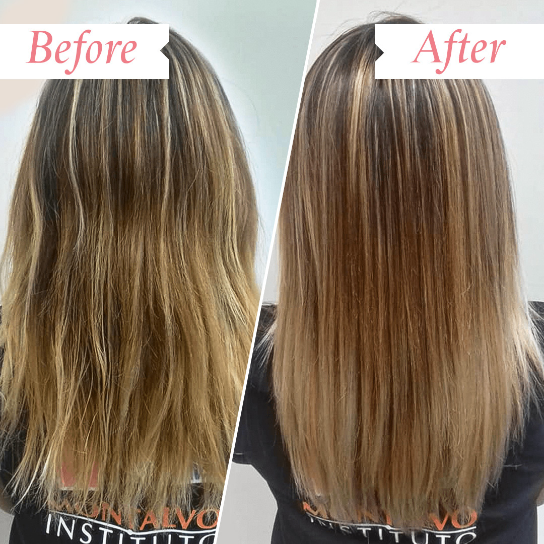 After one use of Bond Builder Restructuring Treatment on Fine Hair