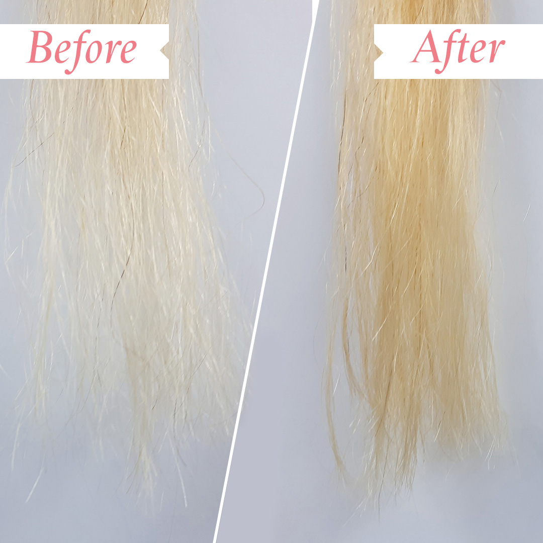 After one use of Bond Builder Restructuring Treatment on Fine Hair