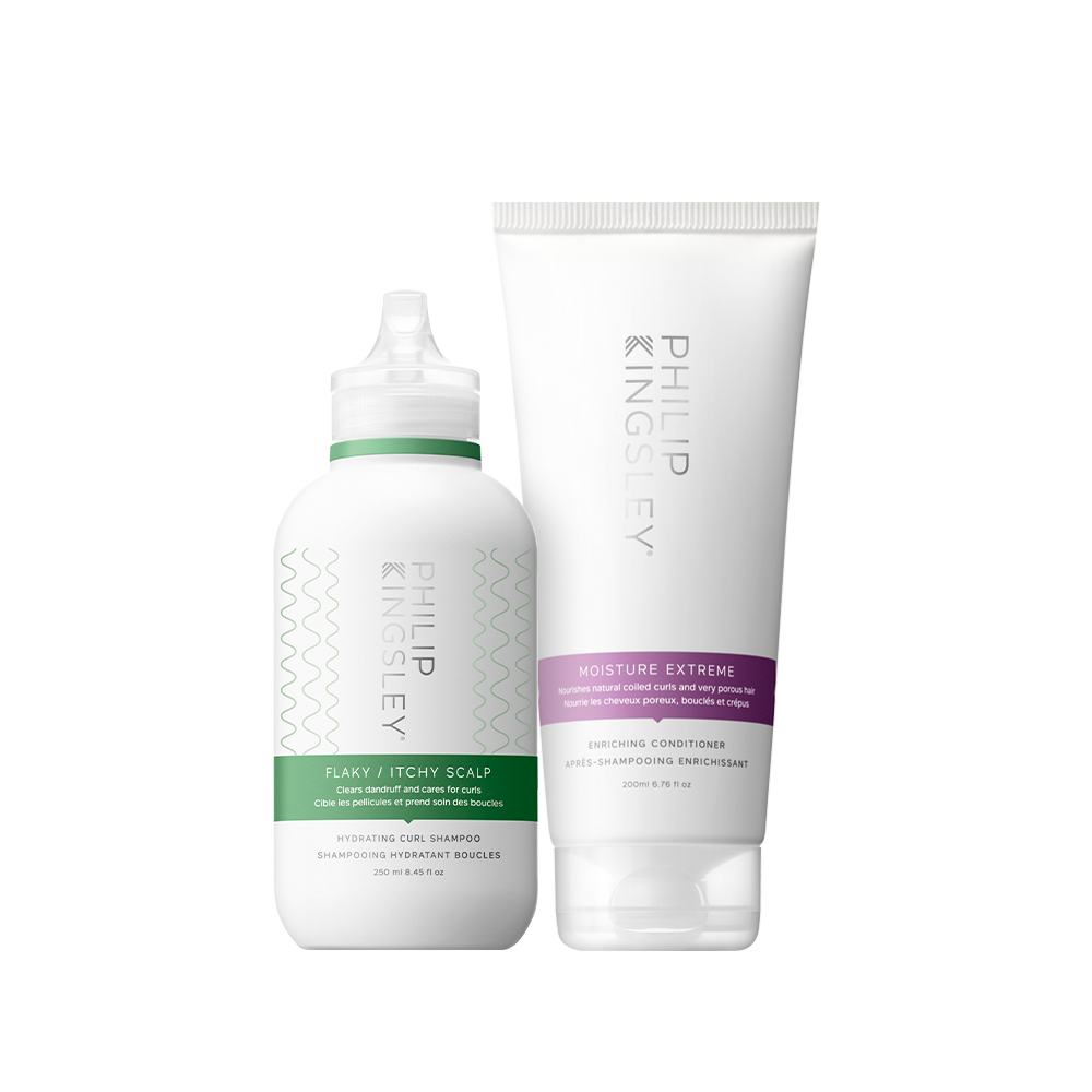 Flaky/Itchy Scalp Curl Anti-Dandruff Shampoo & Moisture Extreme Enriching Conditioner Duo