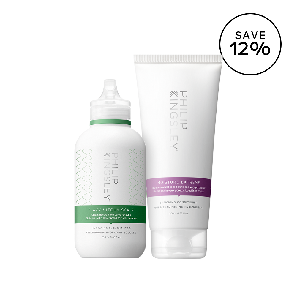 Flaky/Itchy Scalp Curl Anti-Dandruff Shampoo & Moisture Extreme Enriching Conditioner Duo